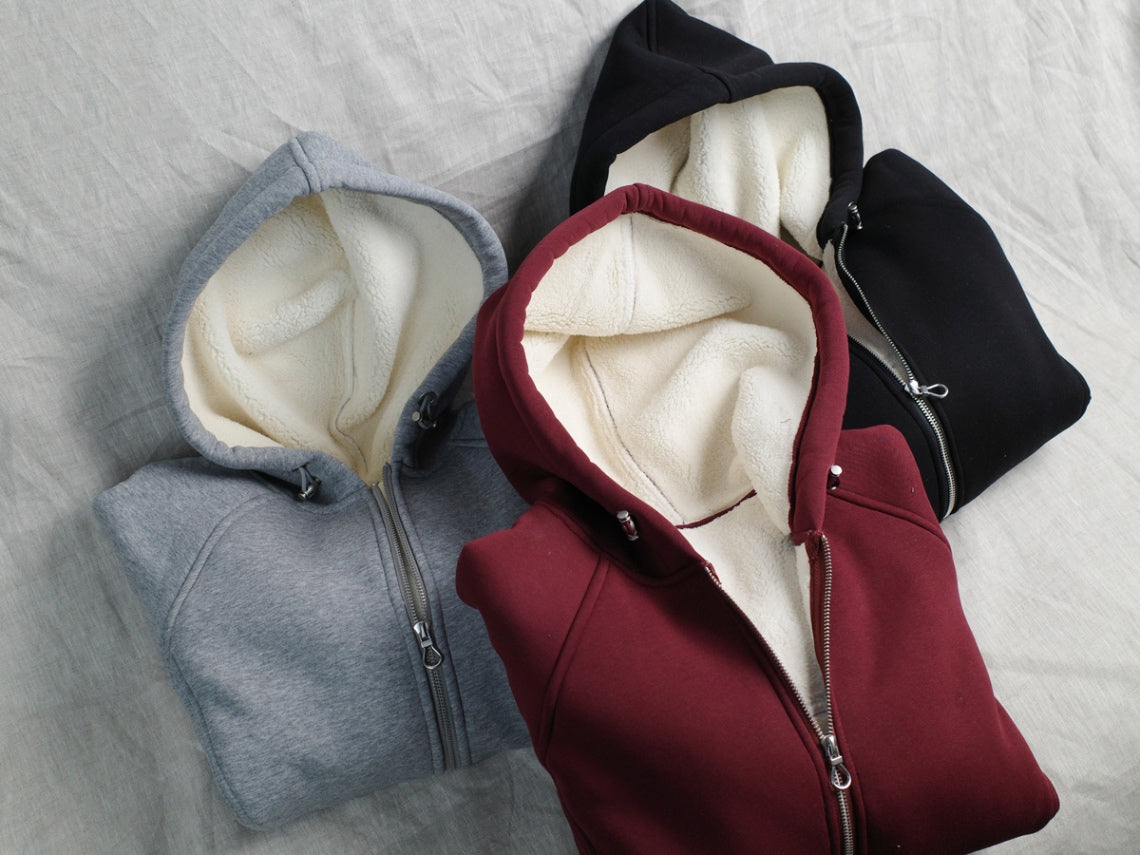 DNST 24856 Fleece-Lined Zip Hoodie