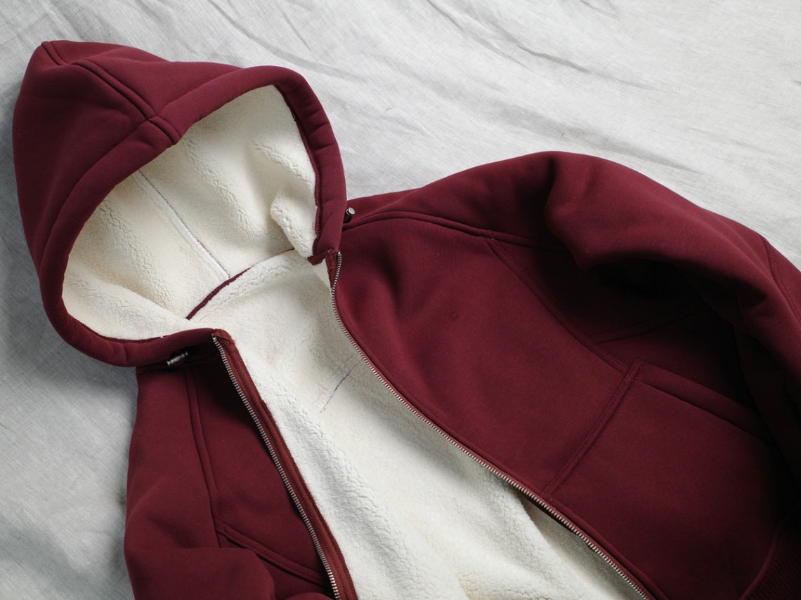 DNST 24856 Fleece-Lined Zip Hoodie