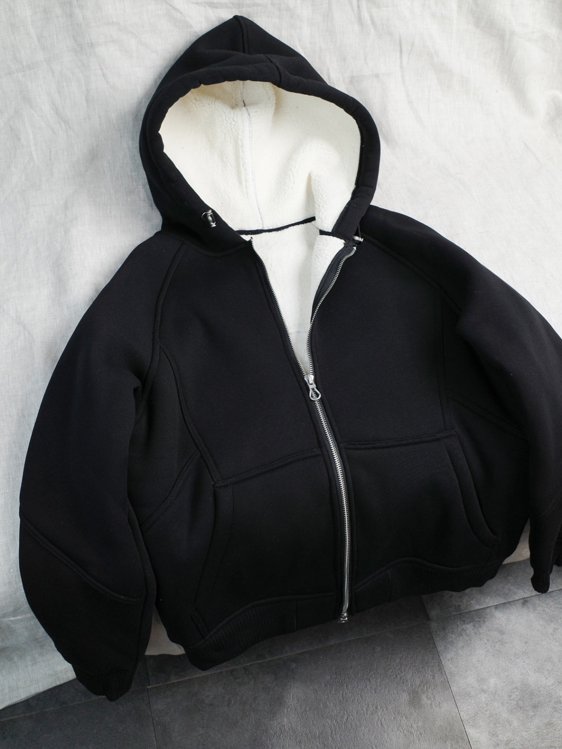 DNST 24856 Fleece-Lined Zip Hoodie