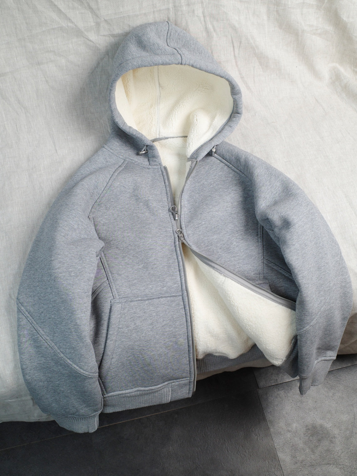 DNST 24856 Fleece-Lined Zip Hoodie
